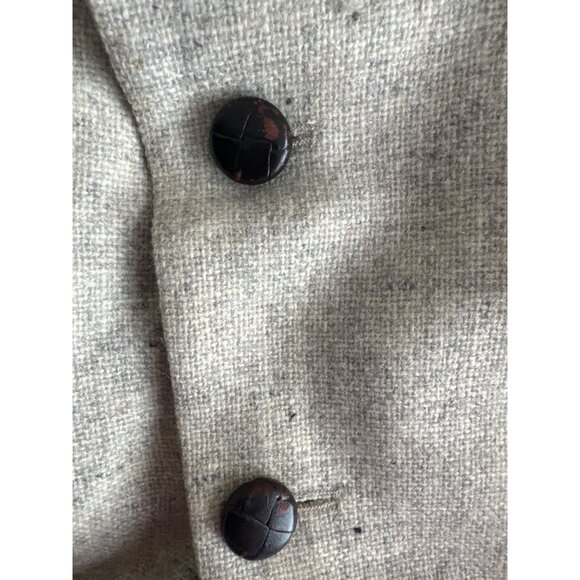 Egon Von Furstenberg Mens Blazer Jacket Elbow Patches Size 41 R Gray Wool - Picture 8 of 8